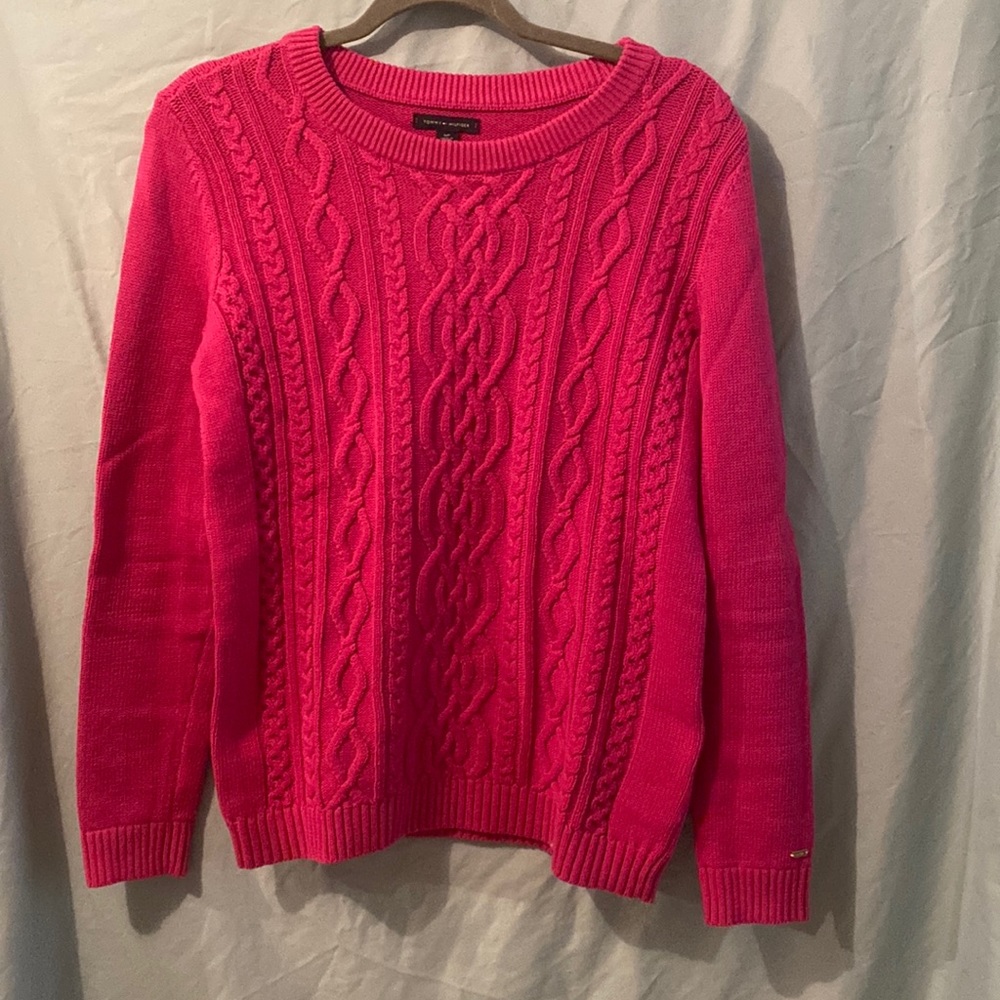 Tommy Hilfiger size small pink sweater